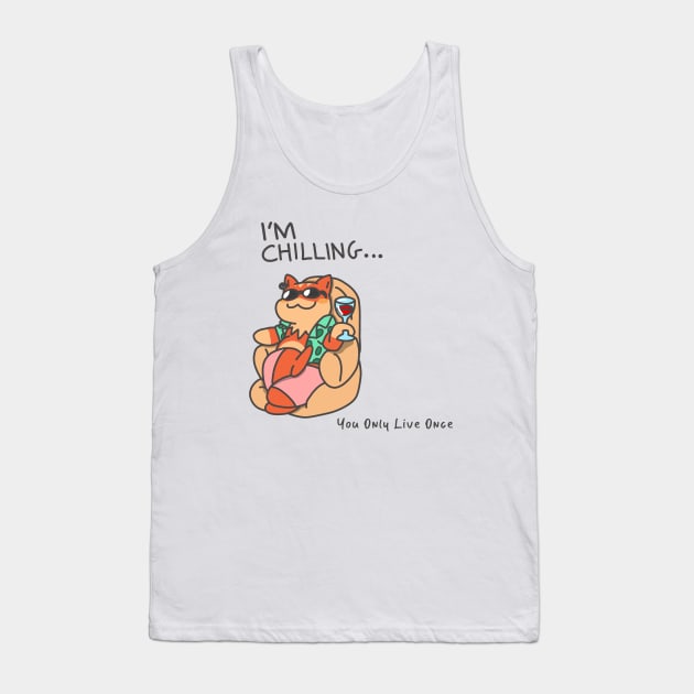 Chilling Tank Top by Ninjacatz